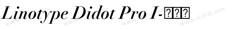 Linotype Didot Pro I字体转换